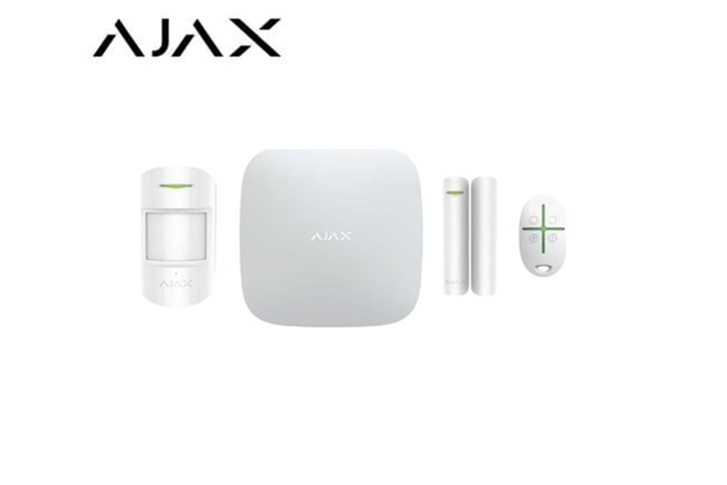 AJAX STARTERKİT PLUS ALARM SETİ 150 DEDEKTÖR, 25 BÖLGE, 99 KULLANICI, 64 SENARYO VE 5 REX KAPASİTELİ