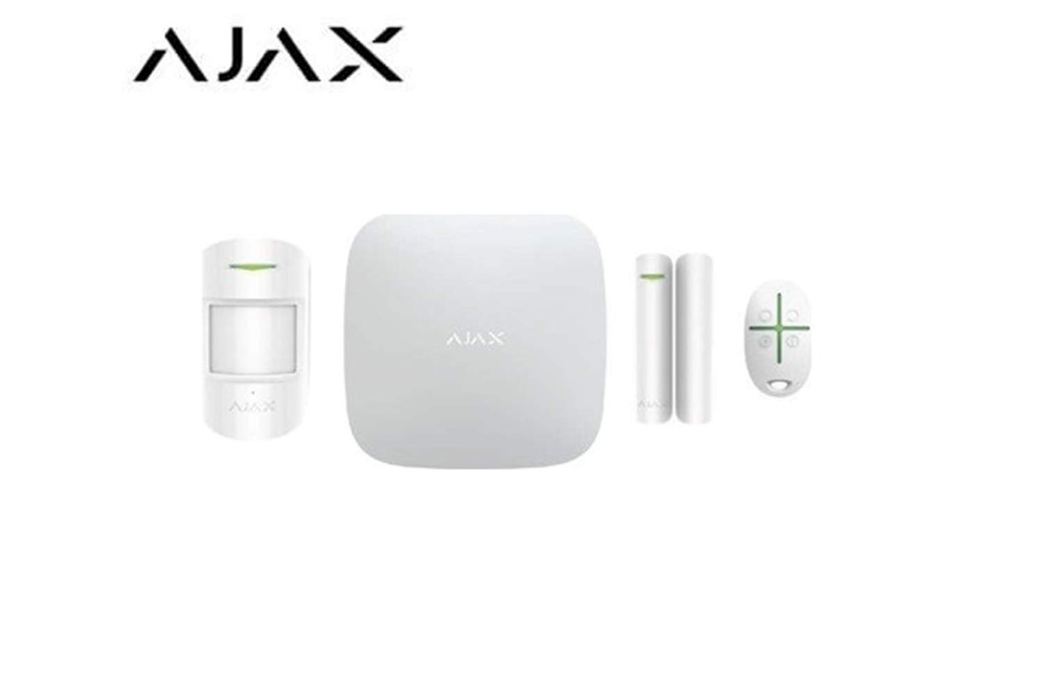 HUBKİT AJAX KABLOSUZ ALARM SETİ (BEYAZ)